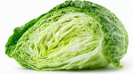Fototapeta premium Fresh cabbage cut in half