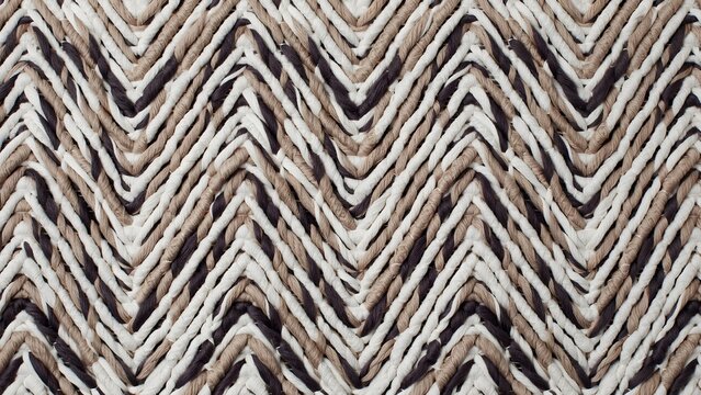 High-quality seamless chevron fabric with intricate herringbone-inspired zigzag weave, refined thread detail, sophisticated textile craftsmanship, smooth woven surface, subtle texture depth