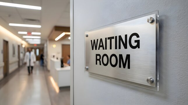 Waiting room sign
