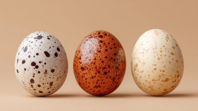 Fresh desi hen eggs collection isolated on white background for world egg day celebration, natural farm fresh organic poultry eggs, healthy protein food concept