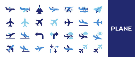 Airplane Icons Set © aero