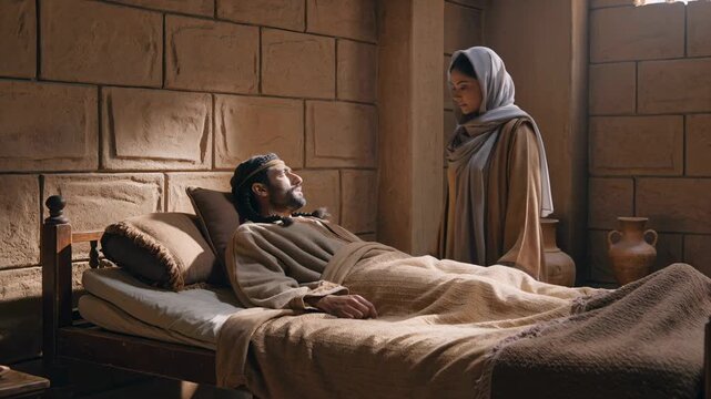 Delilah Questions Samson About The Secret Behind His Extraordinary Strength