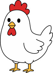 Rooster cartoon illustration © Teddy
