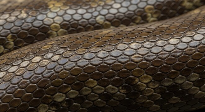 Detailed close up of reptile skin texture pattern with scales