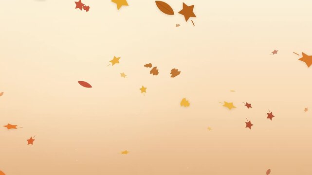 Autumn Leaves Falling Animation - Seamless Loop Background