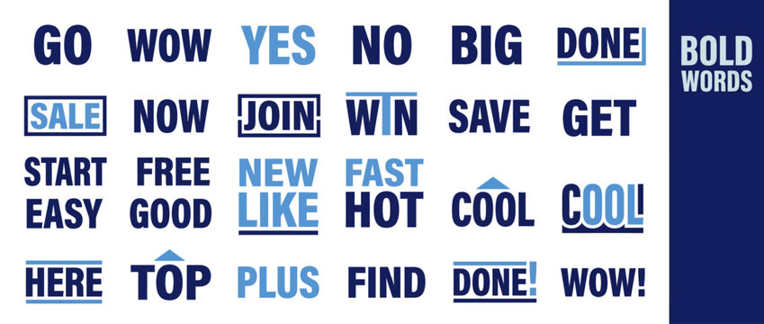 Bold Words Collection