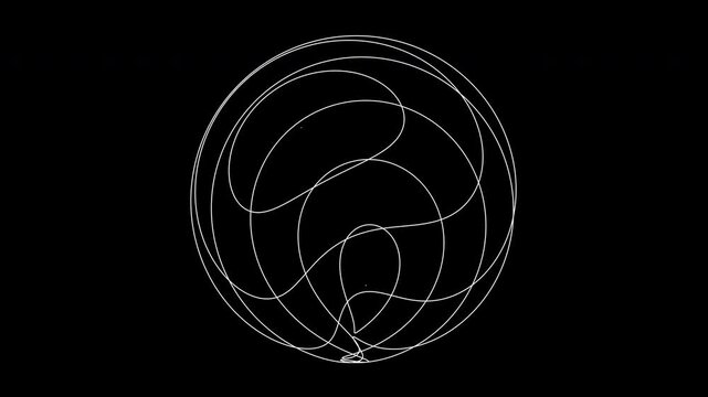 Intertwined Coils in Seamless Loop on a Sphere