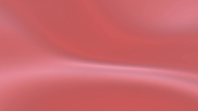 Soft coral pink satin fabric flowing in gentle waves. 4K Video