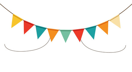 Obraz premium Vibrant and celebratory vector illustration with colorful confetti, abstract shapes, and festive elements for party backgrounds, event promotions, and holiday greeting card designs.