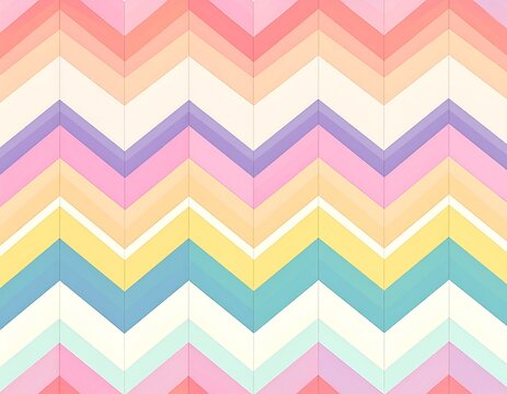 Seamless chevron zigzag pattern, flat 2D geometric design