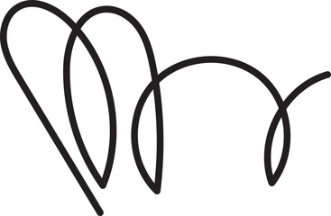 Abstract scribble doodle line element hand drawn scribble sketch ornament © kaisorn