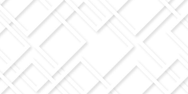 Abstract space square cube transparent paper geometric background. vector modern layer white and gray gradient material rectangle shape web blank business template background.