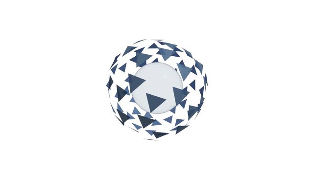 3D render of an encrypted data vault sphere with futuristic digital network node structure for technology and cybersecurity concepts