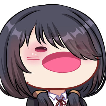 girl in a pink dress anime chibi