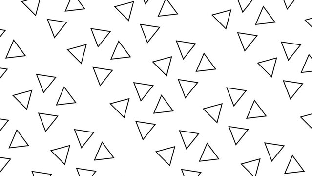 Geometric triangle pattern seamless background. Abstract minimalist white shapes for modern design projects.