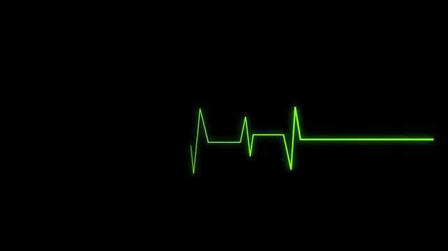 Heartbeat Monitor Animated Video, Heartbeat Medical Cardiogram Animation