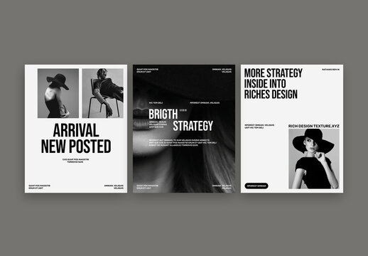 Arrival Social Media Post Layout