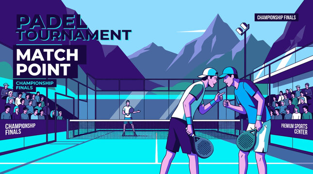 Padel Tournament Match Point Championship Finals Excitement