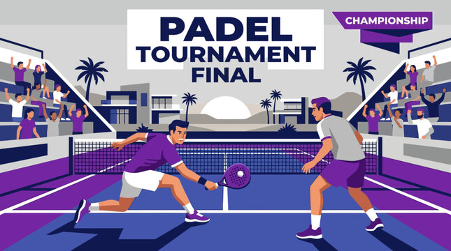 Padel Tournament Final Championship Match Action