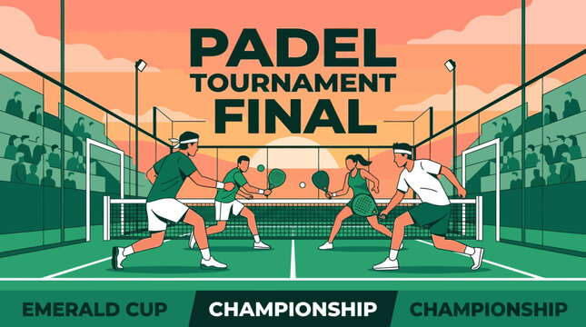 Padel Tournament Final Championship Match Action Exciting Competition