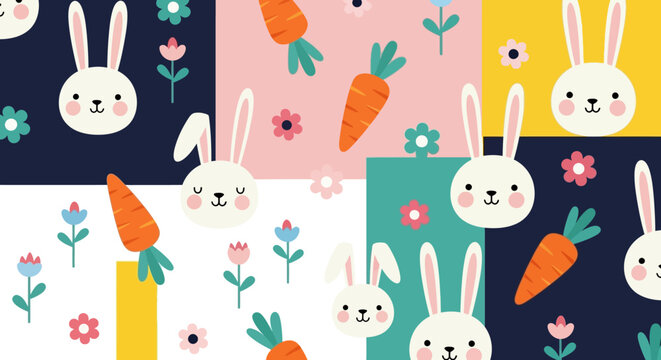 Playful and whimsical vector illustration featuring a vibrant color palette, abstract decorative shapes, and creative patterns isolated on a plain background for graphic design.