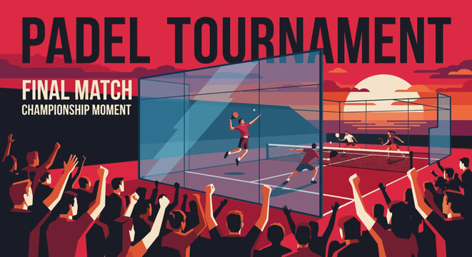 Padel Tournament Championship Final Match Exciting Spectacle And Victory Celebration
