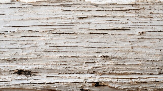 Close up of textured white birch bark