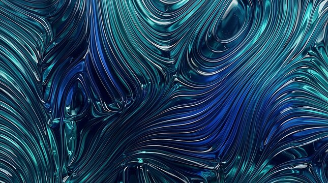 Abstract blue swirl pattern