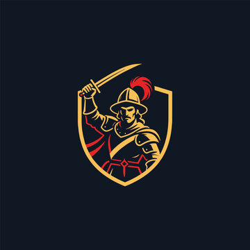 Conquistador Man Logo
