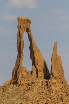 Ragged rock arch, Ennedi Plateau, Chad