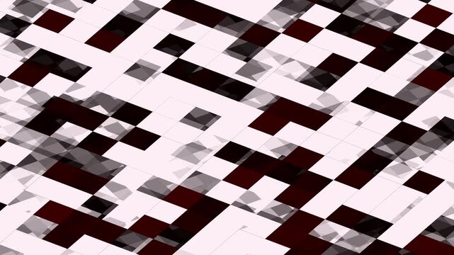 Abstract geometric digital pattern with pixelated blocks and luxury dark tones for modern technology aesthetics and high-end background designs