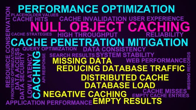 Null Object Caching Word Cloud