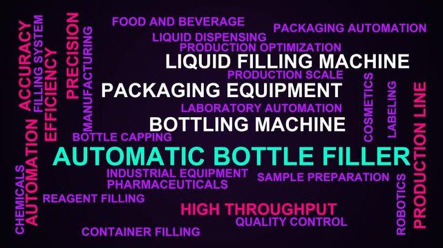 Automatic Bottle Filler Word Cloud