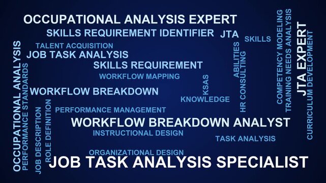 Job Task Analysis Specialist Word Cloud