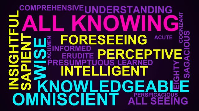 All Knowing Word Cloud