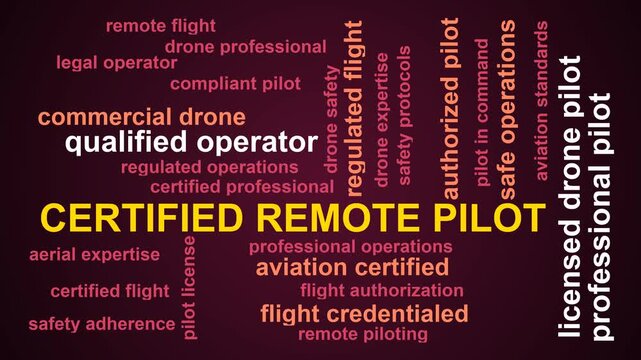 Certified Remote Pilot Word Cloud