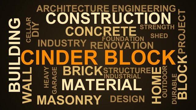 Cinder Block Word Cloud