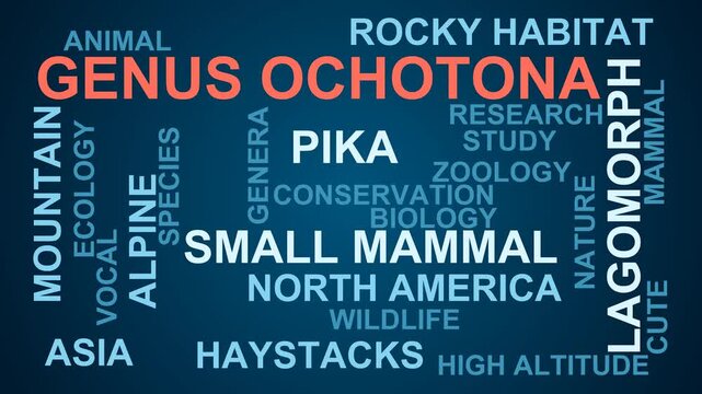 Genus Ochotona Word Cloud