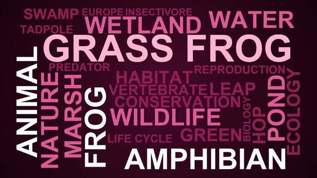 Grass Frog Word Cloud