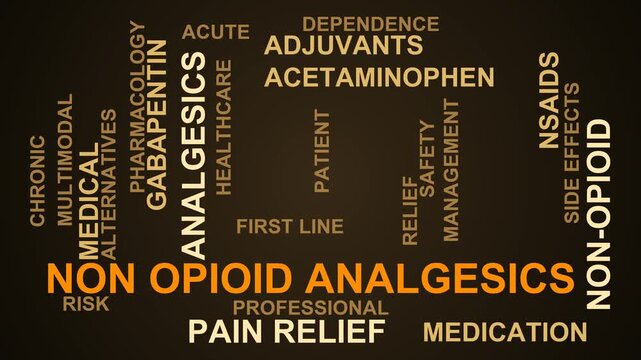 Non Opioid Analgesics Word Cloud