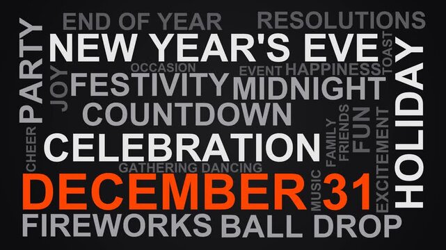 December 31 Word Cloud