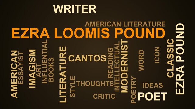 Ezra Loomis Pound Word Cloud