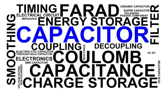 Capacitor Word Cloud