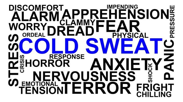 Cold Sweat Word Cloud