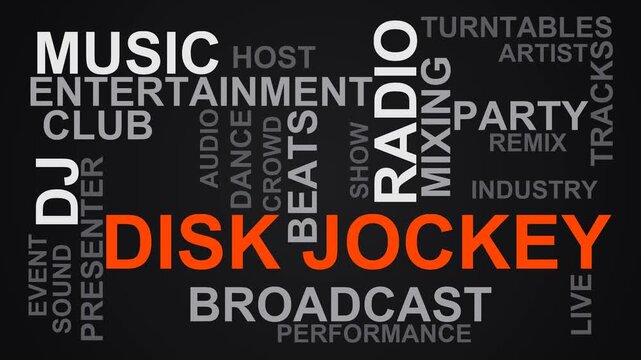 Disk Jockey Word Cloud