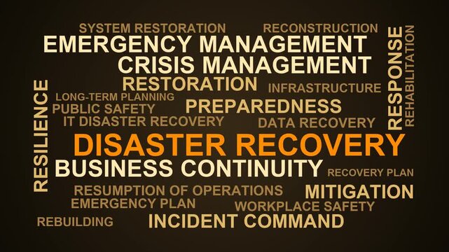 Disaster Recovery Word Cloud
