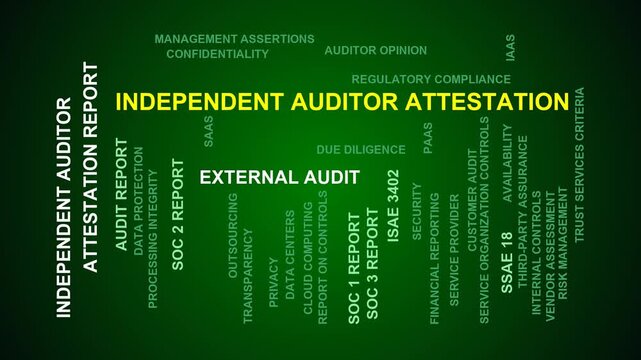 Independent Auditor Attestation Word Cloud