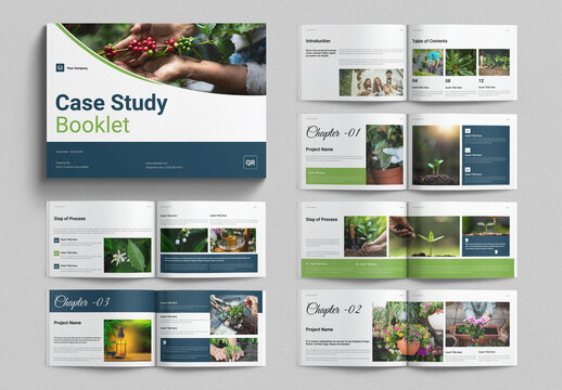 Case Study Booklet Template Landscape