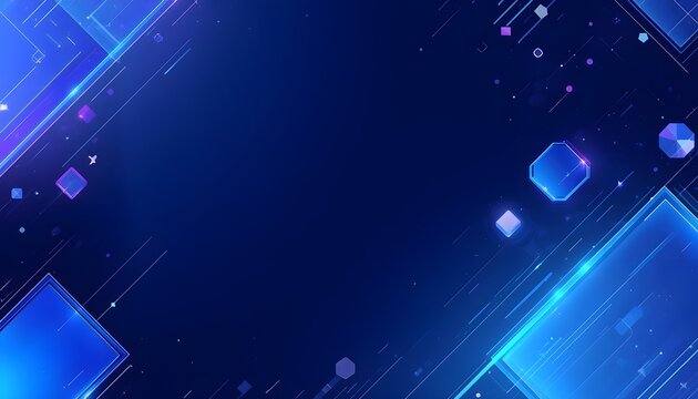 Mega Sale Blue Background with Futuristic Technology Style
