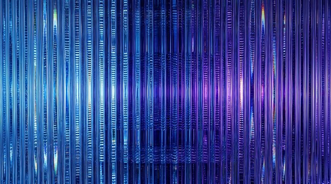 Abstract vertical lines blue and purple digital curtain background